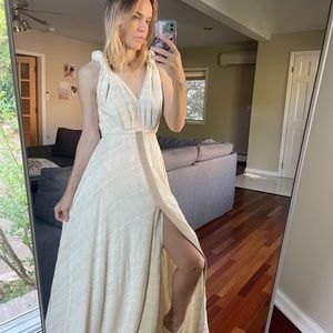 Raw cotton dress. Beautiful style. Worn once.